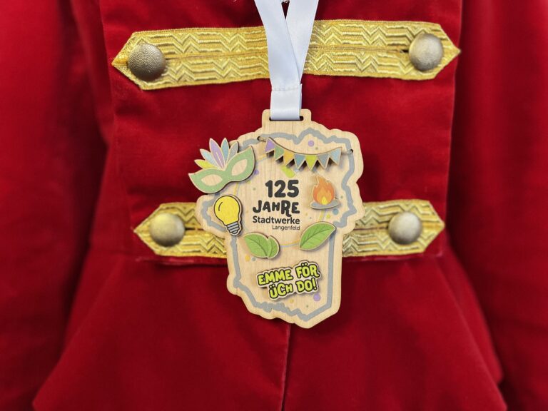 Karnevalsorden 2026 STW Langenfeld Scaled | 125 Jahre Stadtwerke: Jubiläums-Karnevalsorden