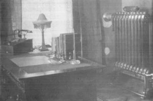 Gasheizkörper im Büro des Langenfelder Bürgermeisters Kreusch (ca. 1925)